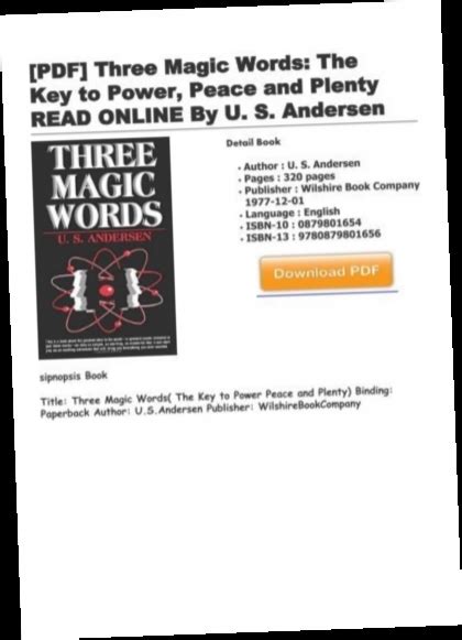 The Three Magic Words Textbook: A Powerful Tool for Self-Discovery